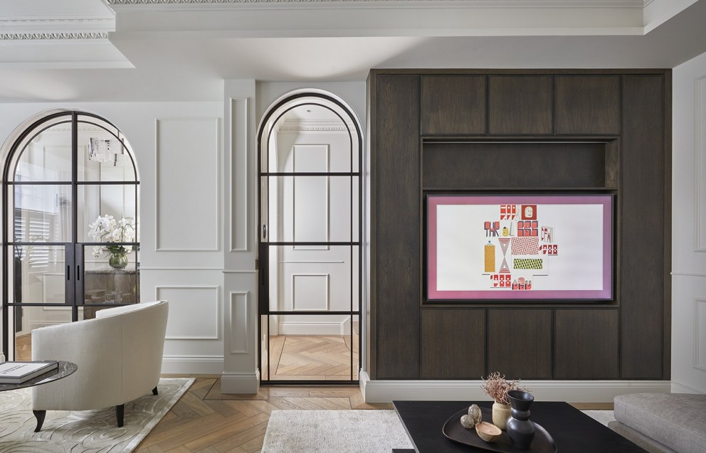 Parsons Green family home refurbishment | TV snug | Interior Designers